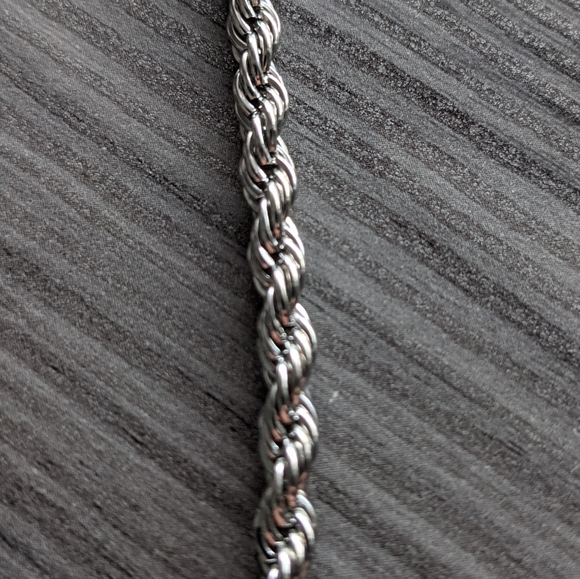 cable chain with key pendant | silver | 52cm - Picture 4 of 4